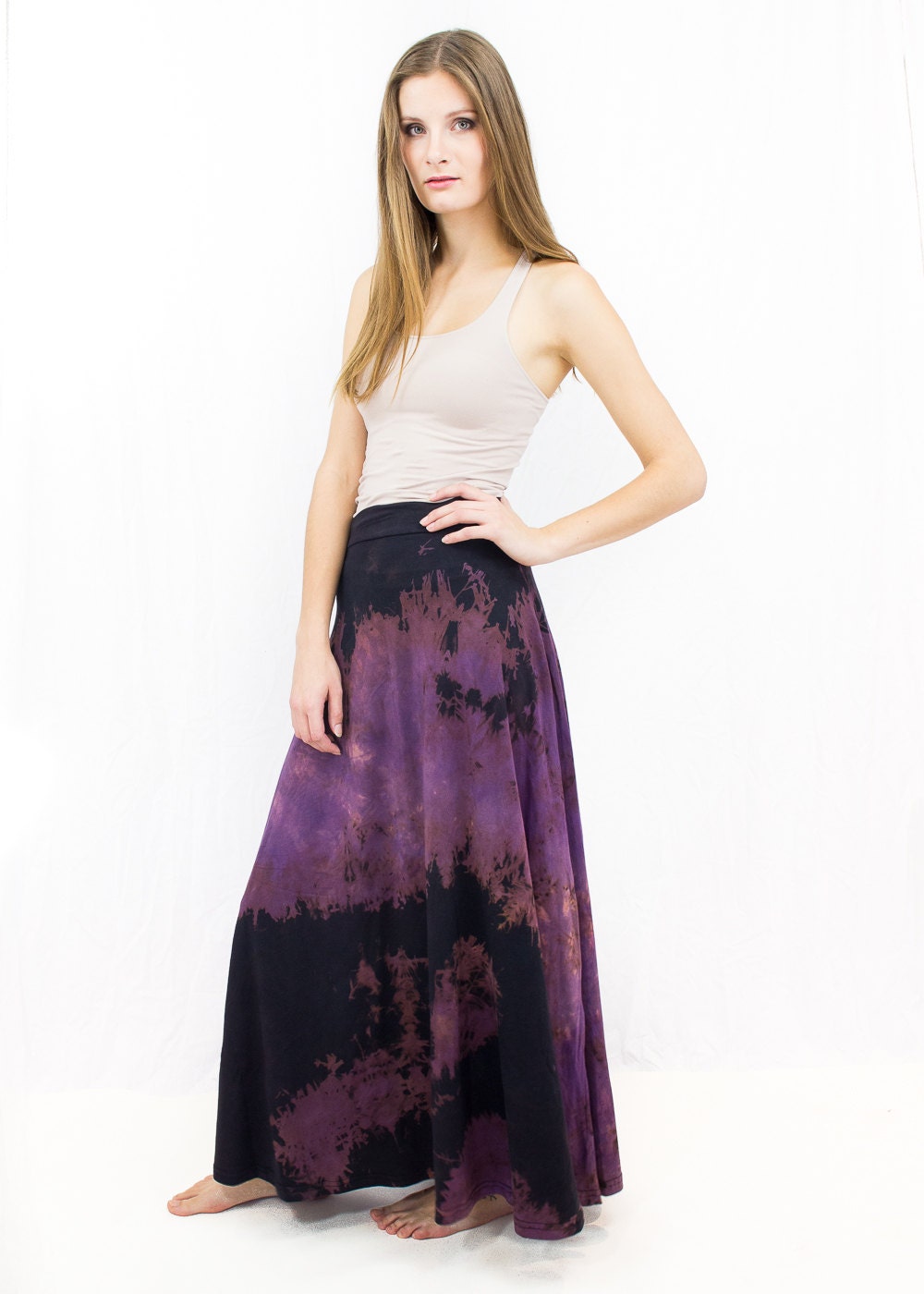 Black Circle skirt boho skirt maxi plus size long Skirt Etsy