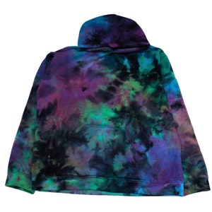 Plus Size 3X Vibrant Rainbow Galaxy Odyssey: Ultra-Soft Cotton Cosmic Tie-Dye Pullover Hoodie for the Colorful Soul