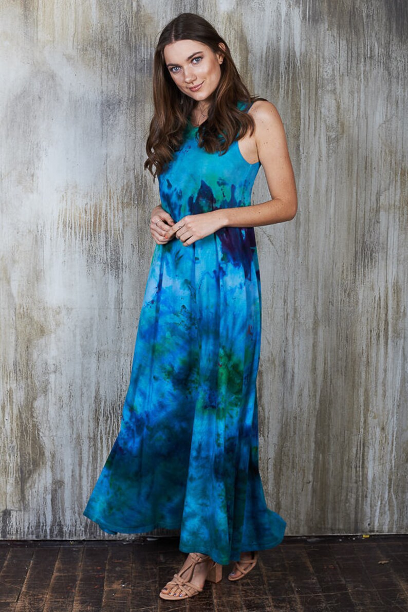 tie dye boho dress