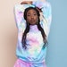 Pastel 90's Tie Dye Cotton Sweatshirt Masha Apparel Brand Cute Pastel Goth Aesthetic Aqua Pink and Yellow Sweater 