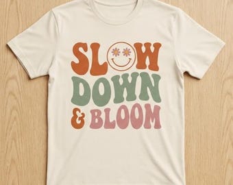 Retro Self Care Social Club Shirt, Groovy Mental Health Tee, Positive Vibe T-Shirt, Gift for Her, Aesthetic Floral Shirt, Self Love Tee