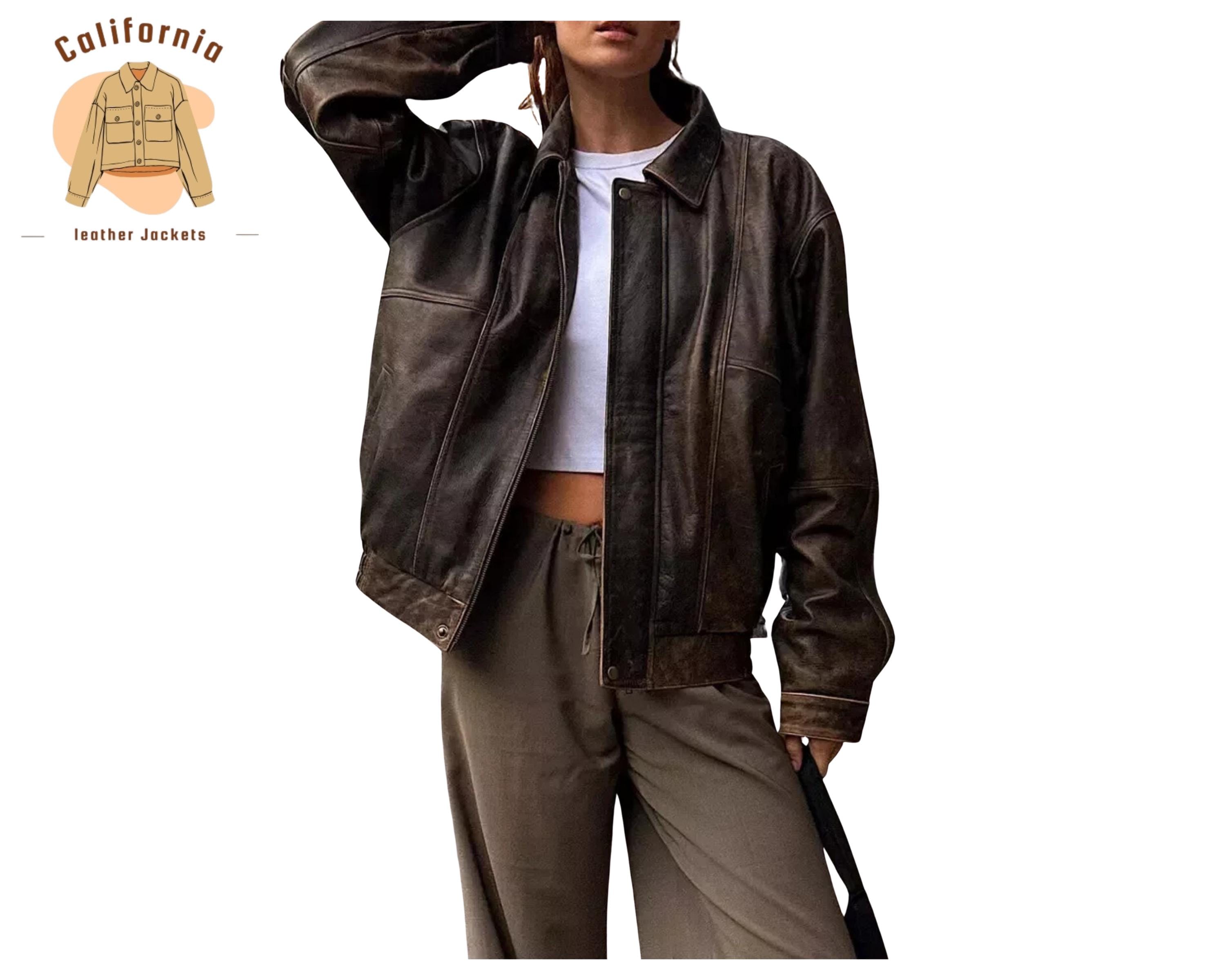 Puffer Jacket Cb Jackets Womens 80s A2 Military Jacket Distressed