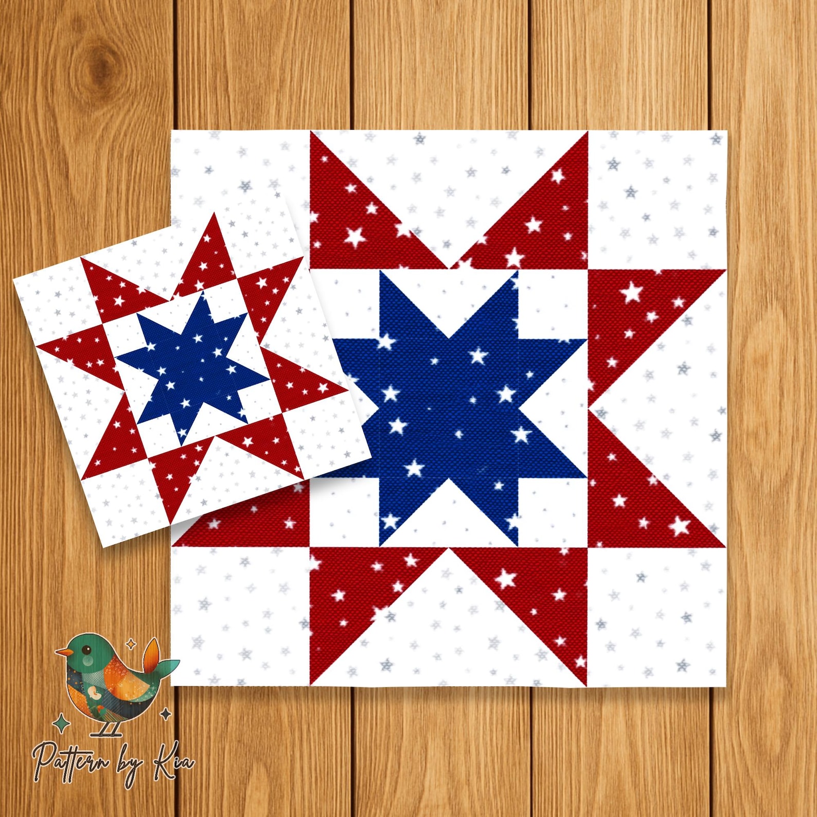 Star in a Star Quilt Block Pattern: Foundation Paper Piecing (PDF ...