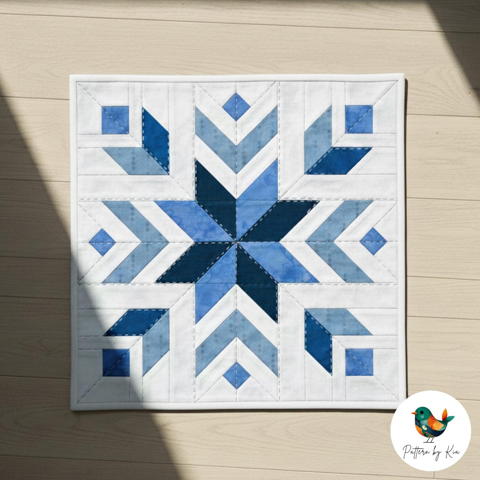Snowflake Star Quilt Block, Foundation Paper Piecing for 6 Sizes, PDF ...