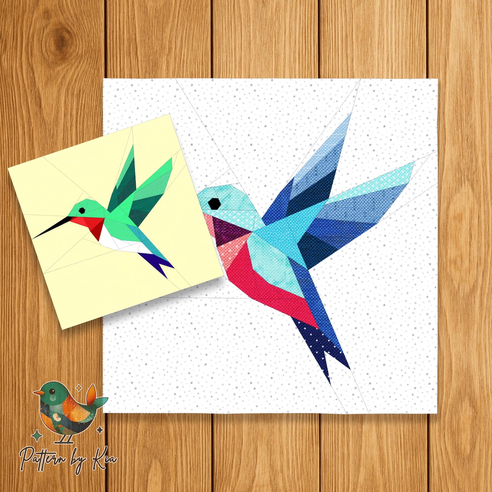 Hummingbird Building Blocks Hummingbird Quilt Block Pattern, Foundation Paper Piecing (PDF Download ...
