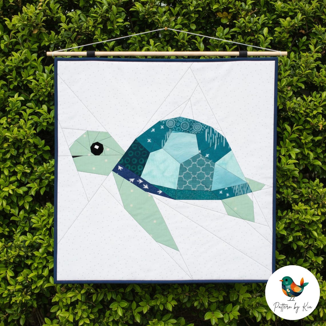 Sea Turtle Quilt Block Pattern Modern Ocean Animal Quilt PDF Pattern Sea Turtle Quilt Block Pattern Modern Ocean Animal Quilt PDF Pattern