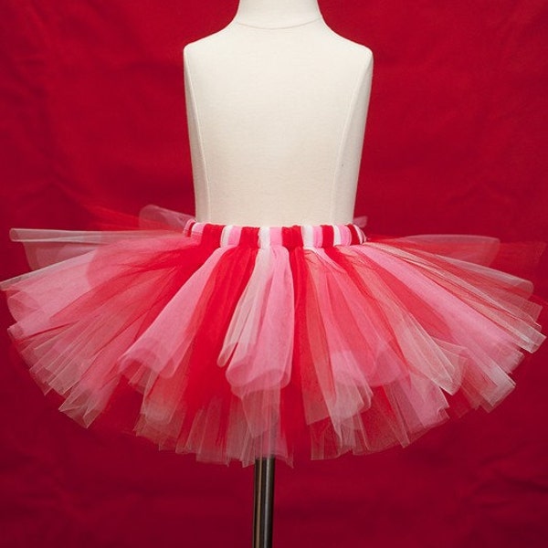 Valentine's Day tutu- 8 inch length-baby, toddler