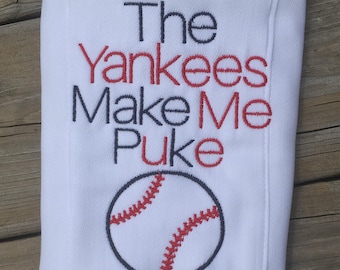 Paño de eructo para bebé de los Red Sox, regalo personalizado para baby shower de béisbol, regalo para bebé recién nacido, regalo para bebé recién nacido de Boston.