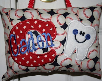 Tooth Fairy Pillow Baseball Theme