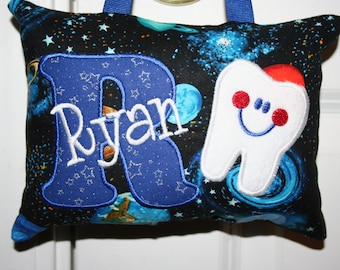 Almohada personalizada de Hada de los Dientes con temática espacial para niños