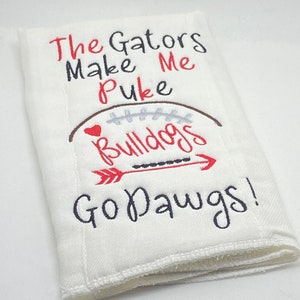 Georgia Bulldogs Burp Cloth for Baby