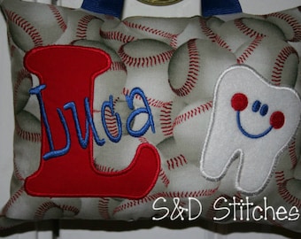 Almohada personalizada del Hada de los Dientes del Béisbol