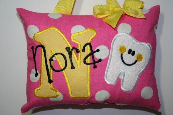 Tooth Fairy Pillow For Girls Perosalized Etsy