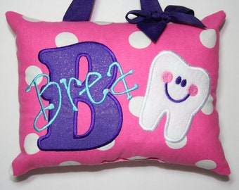 Tooth Fairy Pillow Personalized with Tooth Chart Option Baby Gift