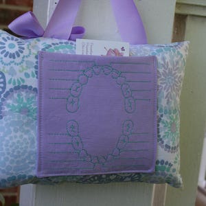 Tooth Fairy Pillow for Girls Personalized Purple Custom Made Boutique image 5