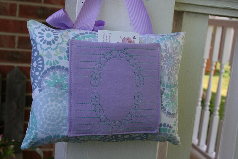 Tooth Fairy Pillow for Girls Personalized Purple Custom Made Boutique image 5