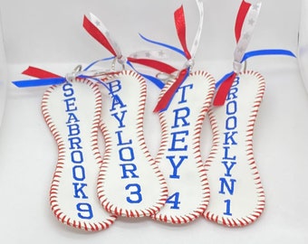 Etiquetas para bolsas de béisbol Etiqueta para bolsa de béisbol de mamá personalizada