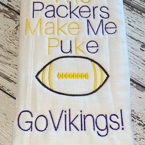 Minnesota Vikings Baby Gift- Burp cloth