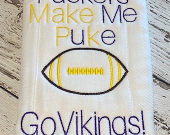 Regalo para bebé de los Minnesota Vikings: paño para eructar