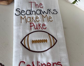 49ers - Paño para eructar - Fútbol americano - Regalo personalizado para baby shower - Regalo para recién nacido - Bebé niño - Regalo para recién nacido