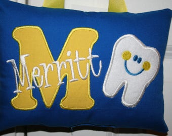 Ring Bearer Gift - Tooth Fairy Pillow for Boys - Personalized - Christmas Gift - Birthday Gift - Baby Gift