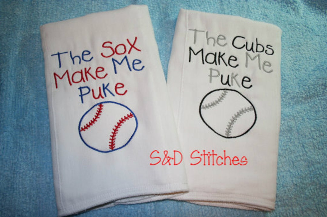 Chicago Cubs Baby Personalized Burp Cloth Personalized St. Etsy