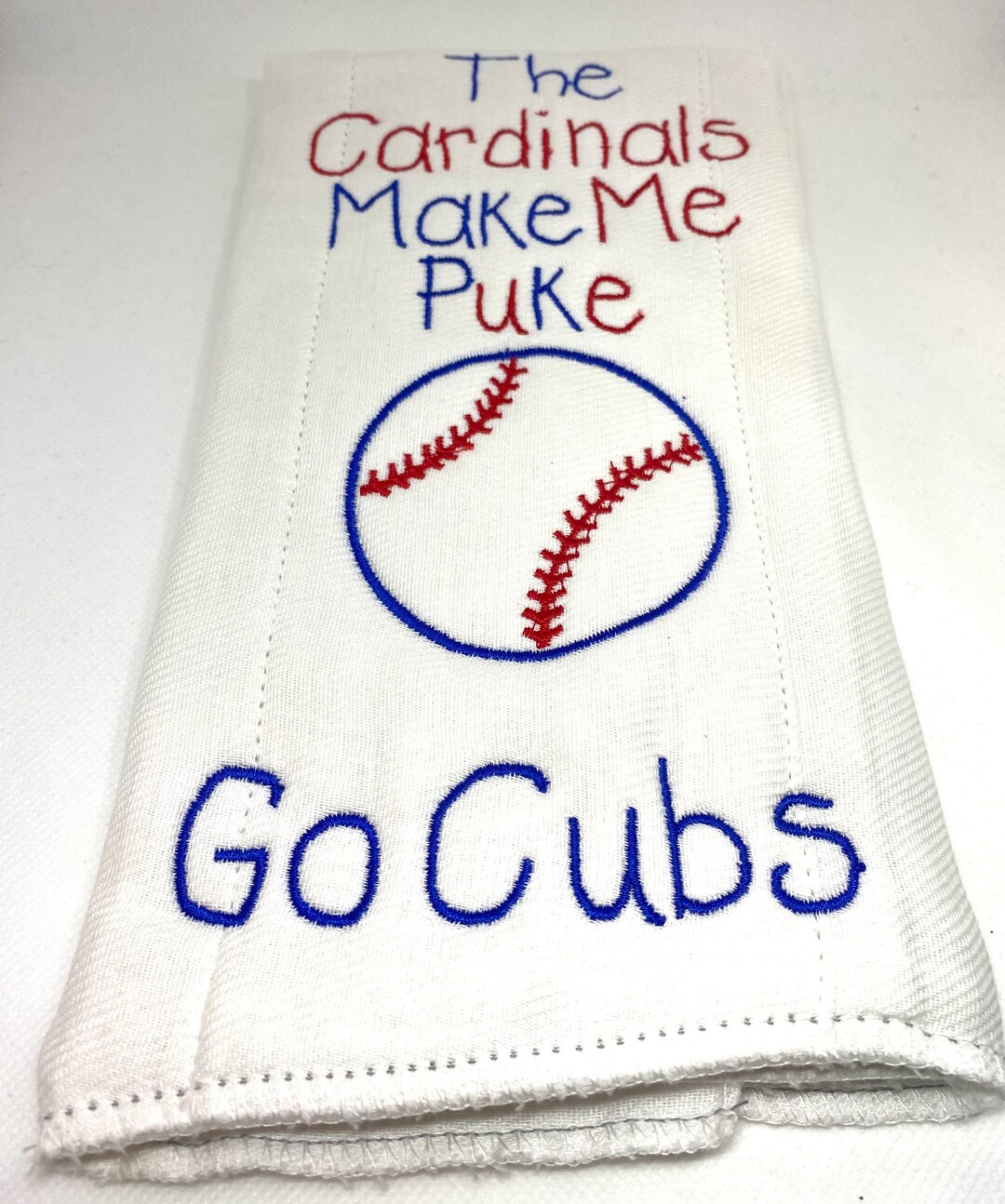 Chicago Cubs Baby Burp Cloth Personalized Baby Gift Etsy
