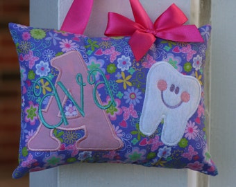 Tooth Fairy Pillow Girls Personalized with Tooth Chart Options