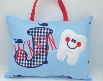 Tooth Fairy Pillow Personalized - Whales