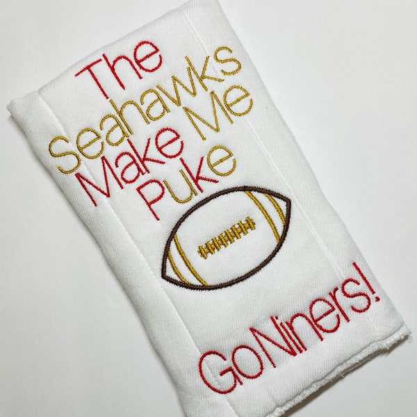 49ers - Burp cloth - Football - Baby Shower Personalized Gift - New Baby Gift - Baby Boy - New Baby Gift