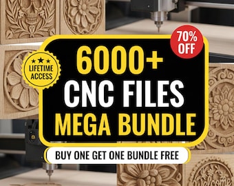 6000+ CNC MEGA files for router machines, Cnc Router STL Mega Pack Cnc Stl Files for Cnc Router,  3D cnc Router stl Pack stl files cnc files