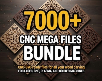 7000+ CNC MEGA files for router machines, Cnc Router STL Mega Pack Cnc Stl Files for Cnc Router,  3D cnc Router stl Pack stl files cnc files