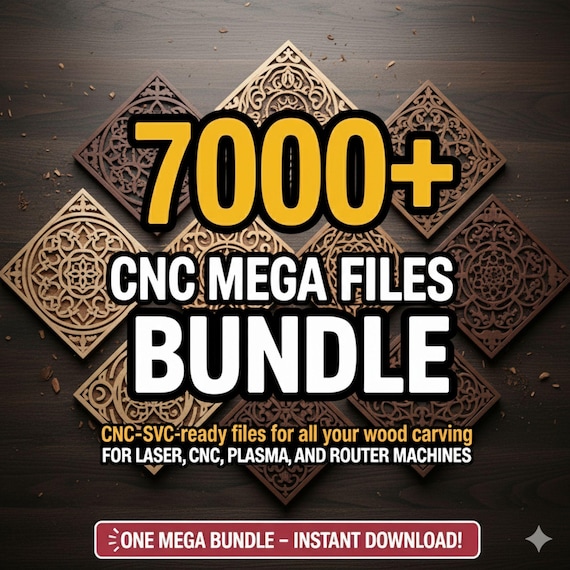 7000+ CNC MEGA files for router machines, Cnc Router STL Mega Pack Cnc Stl Files for Cnc Router,  3D cnc Router stl Pack stl files cnc files