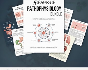 Advanced Pathophysiology Bundle, Pathophysiology Bundle with Flashcards, Nursing Notes, UPDATE 2025-26, Digital PDF