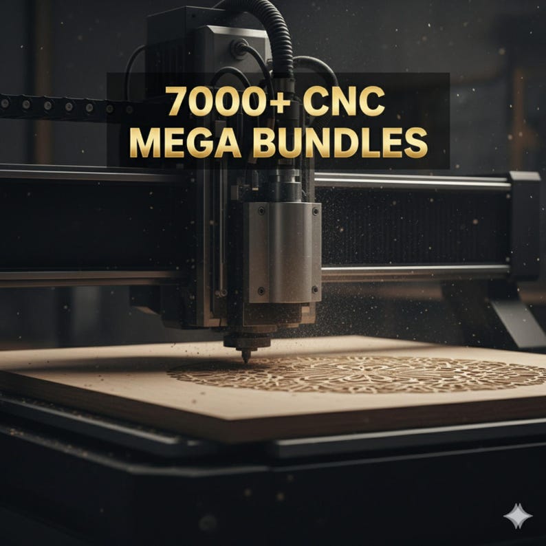 Cnc Router Lettering Cut Files 6000+ CNC MEGA Files for Router Machines, Cnc Router STL Mega Pack Cnc ...
