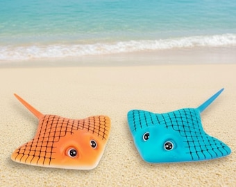 Nautical Theme 3D Flexible Articulated Fish Cartoon 3D Model STL File, 3D printable file, Kawaii Fish Toy for Kids, Satisfying fidget toy
