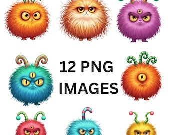 Funny Farm Animal Clipart: Quirky Rooster and Cat PNG, Sublimation Graphics for Planner Stickers, Greeting Cards & DIY Invitations,