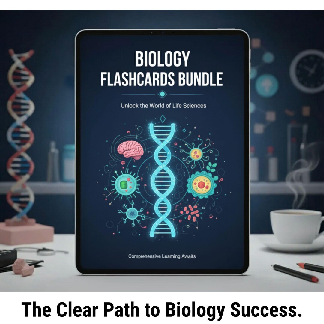 200+ Biology Flashcards Bundle, Biology Note Set, Biology Bundle, Study ...