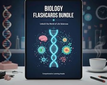 200+ Biology Flashcards Bundle, Biology Note Set, Biology Bundle, Study Guide, Microbiology, Nursing School Notes,