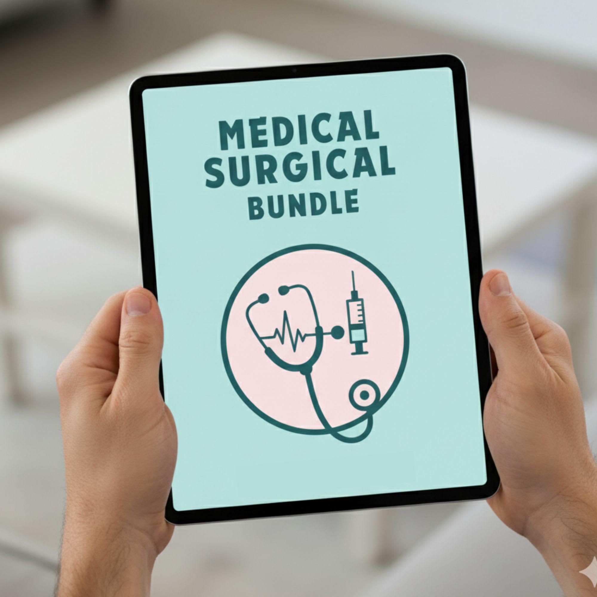 Medical Surgical Study Bundle, Med Surg Notes, Nursing Study Guide ...