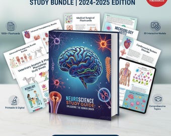 Umfassende Pflegenotizen-Bundle, Lernleitfaden-Bundle, Anatomie, Pharmakologie, Pathophysiologie, Pflegeschul-Anmerkung, digitaler Download