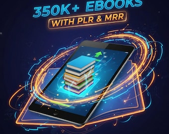 300,000+ Ebooks Mega Bundle PLR & MRR, Ultimate learning bundle, Resellable eBooks, Digital Download
