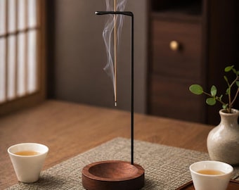 Upside Down Incense Burner Wooden Holder, Anti Ash Incense Stick Holder, Minimalist Zen Meditation Decor, Yoga Home Gift
