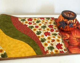 Fall Table Runner-Reversible-Free Shipping to Continental US