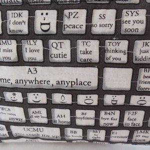 Text keyboard Zipper Bag-Free Shipping to US and Canada image 3