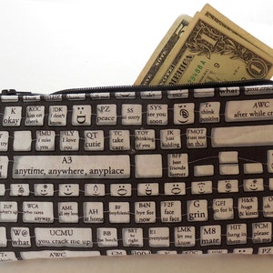 Text keyboard Zipper Bag-Free Shipping to US and Canada image 1