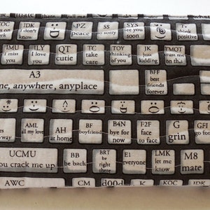 Text keyboard Zipper Bag-Free Shipping to US and Canada image 2