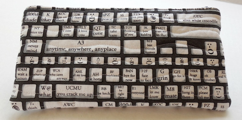 Text keyboard Zipper Bag-Free Shipping to US and Canada image 2