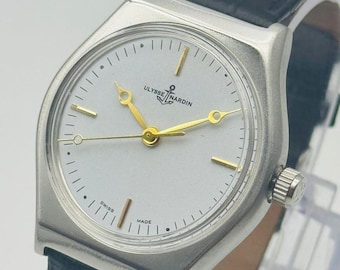 Vintage Ulysse Nardin Men’s Wrist Watch: Restored Swiss Manual Winding White Dial