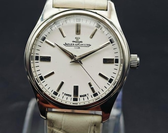 Orologio Jaeger-LeCoultre Club d'epoca: restaurato, carica manuale svizzera - JLC bianco